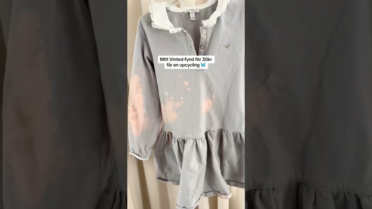 Från fläckig till fabulös 💙🦋Mitt värsta vintedfynd för 30kr får en upcycling 🌸 