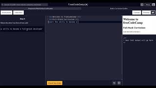 FreeCodeCamp - Responsive Web Design - Step 5 of 11 -  Learn HTML by Building an Curriculum Outline