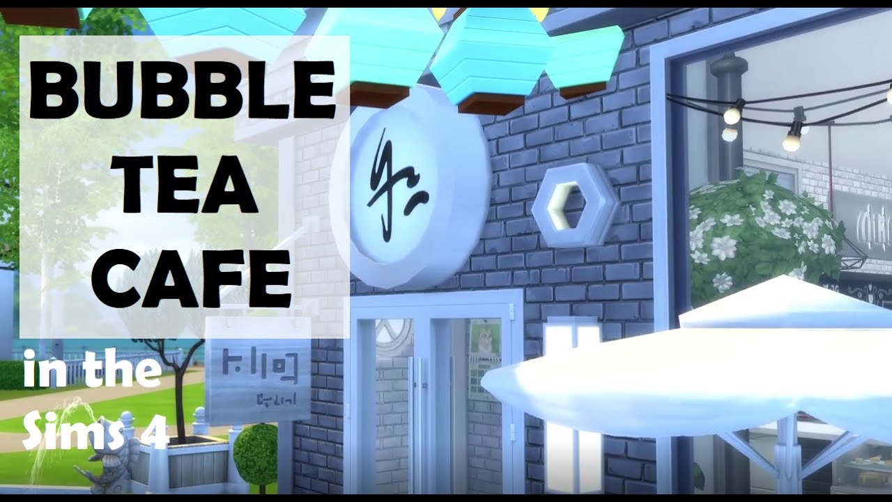 I built my local boba tea shop in the Sims 4 YouTube