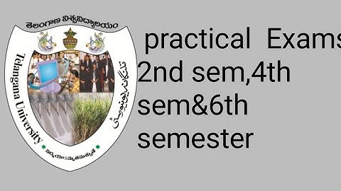 Telangana University Degree practical  Exams 2nd sem,4th sem&6th semester/TU Degree RegularPractical