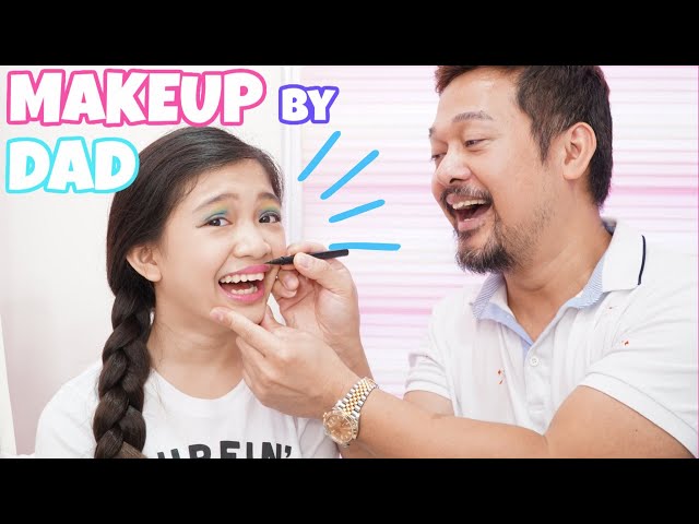 My Dad Does My Makeup! | Kaycee Wonderland class=