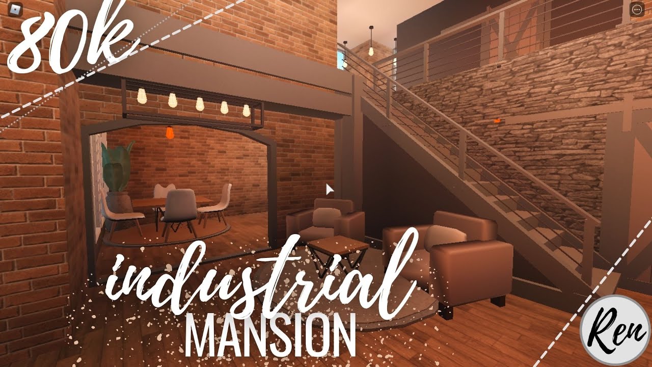 80k bloxburg industrial suburban mansion YouTube
