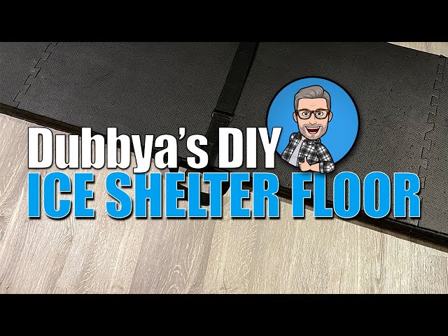 Building an EVA Foam Tile Floor For Our Ice Fishing Tent: Sets Up