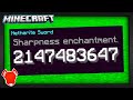 all Minecraft Enchantments BREAK at 2,147,483,647?!