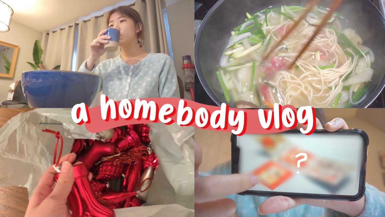 A homebody VLOG • hobby these days, christmas decor, school