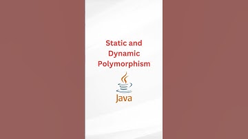 Static and Dynamic Polymorphism  #education #java #javaprogramming #softwareengineer #global