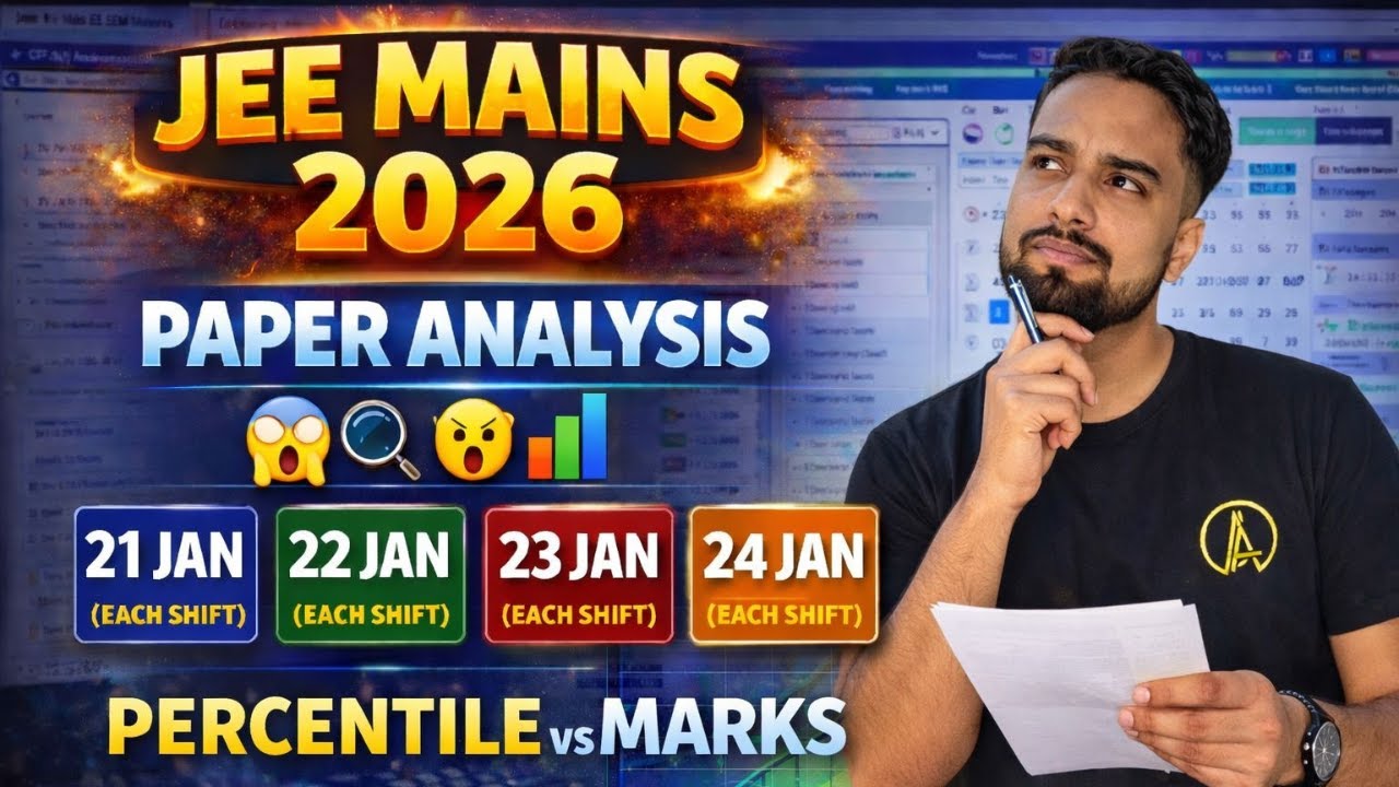 Marks Vs Percentile JEE Mains 2026 😱| 21 , 22 , 23 , 24 January ...