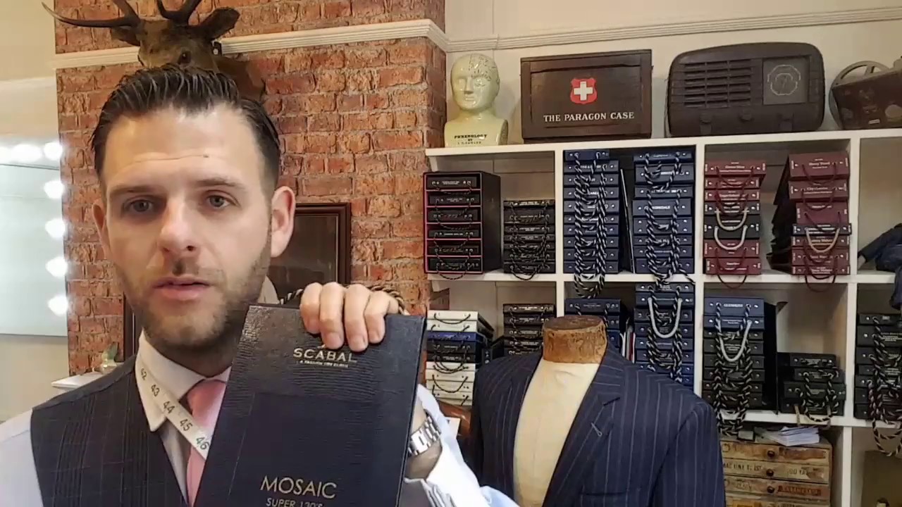 SCABAL New 2017 Mosaic fabric collection show and talk with bespoke