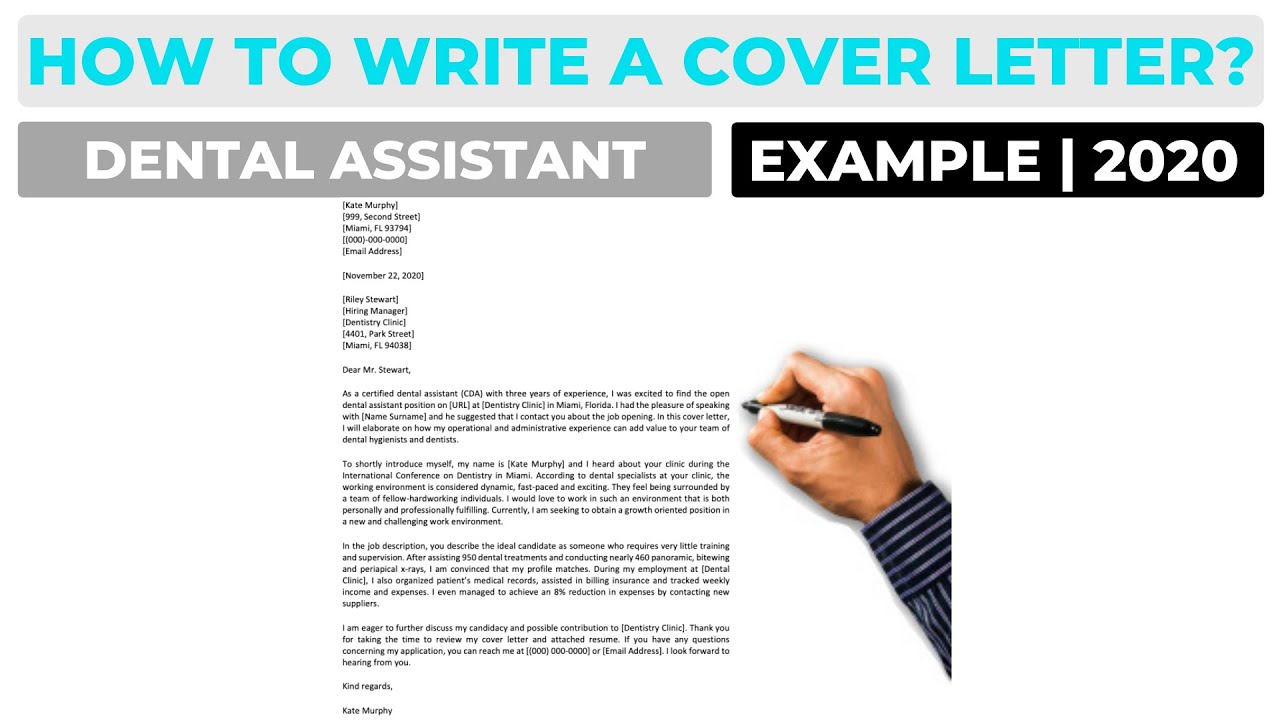 how to write a cover letter for dental assistant