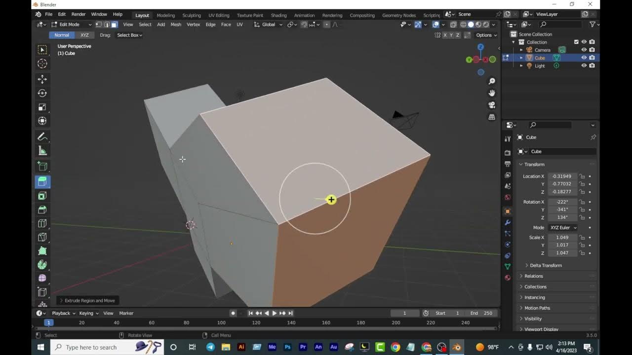 Blender Day 1 Introduction Series for Beginners ( compatible with 3.5