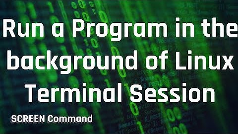 How to Run a process or program in the Background ? | Linux | Unix