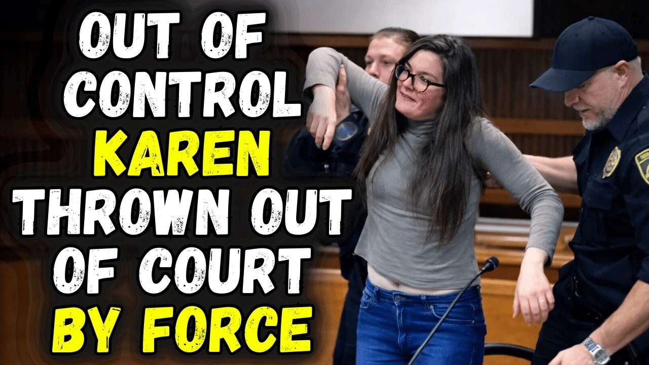 Judge Has “Out of Control” Karen Removed After Explosive Courtroom Meltdown—Escorted Out by Force!