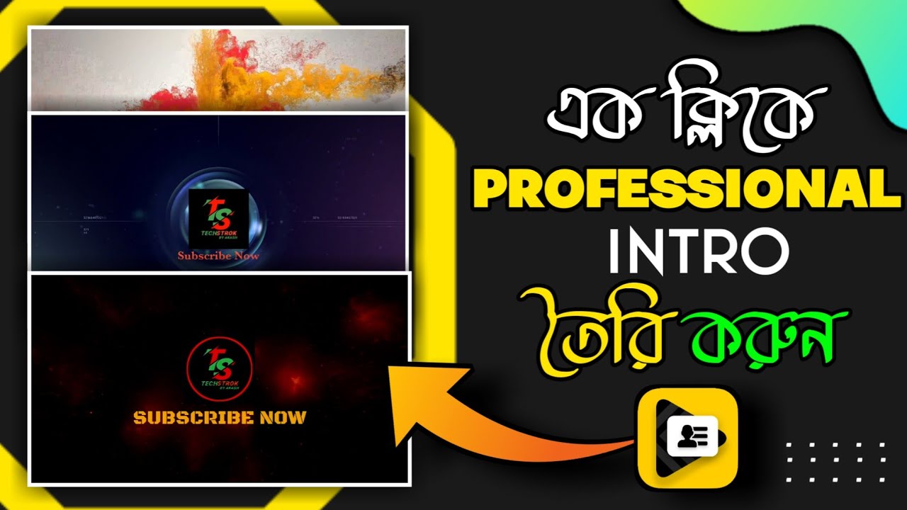 How To Edit Intro Video for YouTube in Mobile || TECH STROK || - YouTube