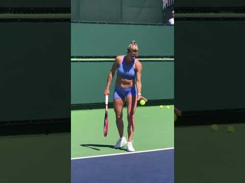Camilla Giorgi 018-2 Sexy Exclusive Practice 2023 Indian Wells WTA