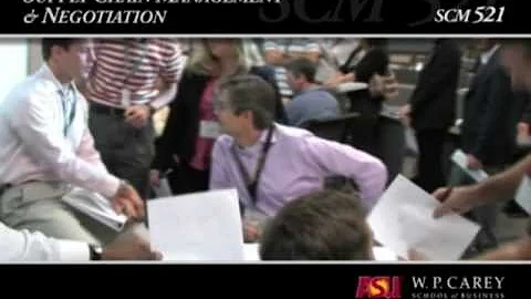 Supplier Management and Negotiation Course Overview - ASU's W. P. Carey School