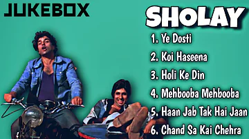 SHOLAY movie all songs || audio jukebox || Amitabh Bachchan, Dharmendr and Amjad Khan.