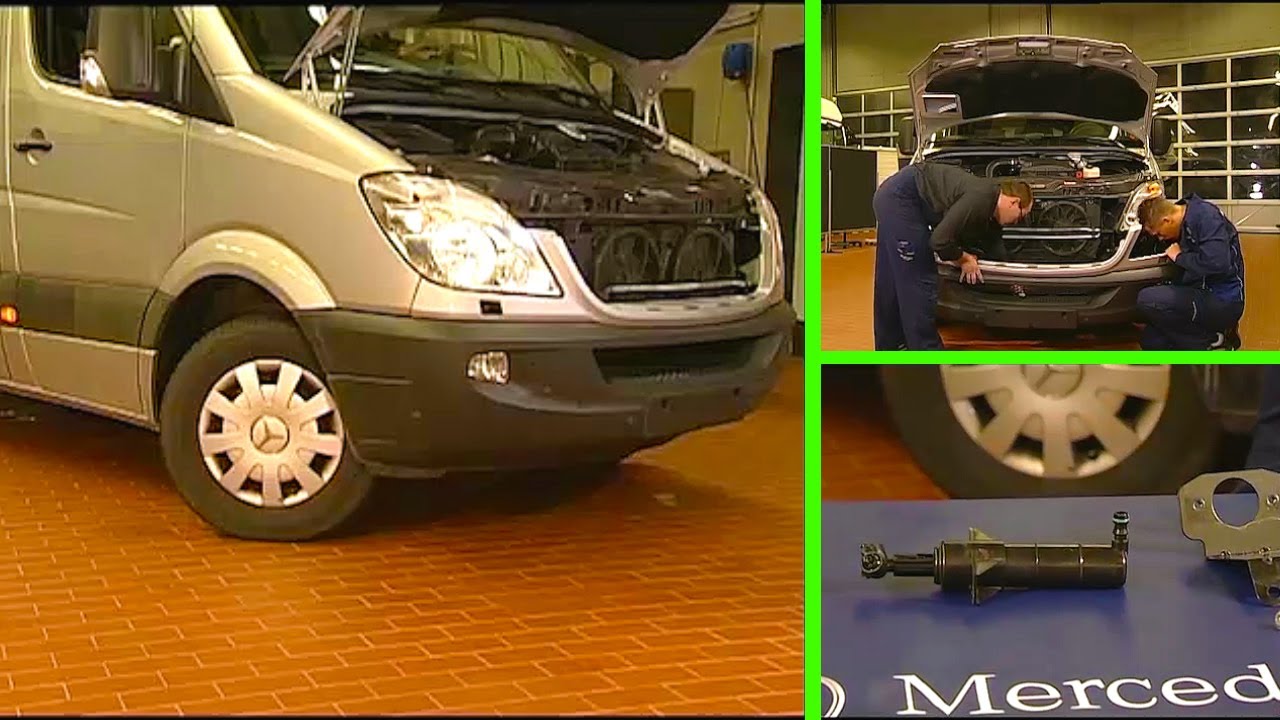 How to Remove and Install the Headlamp Cleaning System on MercedesBenz