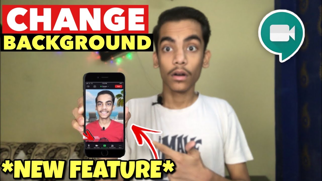 How To Change Background on Google Meet | Google Meet Me Background Kaise  Change Kare ?? - YouTube