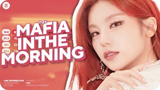 ITZY - MAFIA In The Morning Line Distribution (Color Coded)