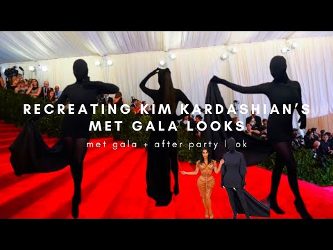 კიმ კარდაშიანის მეთ გალას ლუქების მორგება | Recreating Kim Kardashian's Met Gala Looks