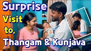 Surprise visit to Thangam & Kunjava | An emotional vlog #policouple #kunjava #surprise