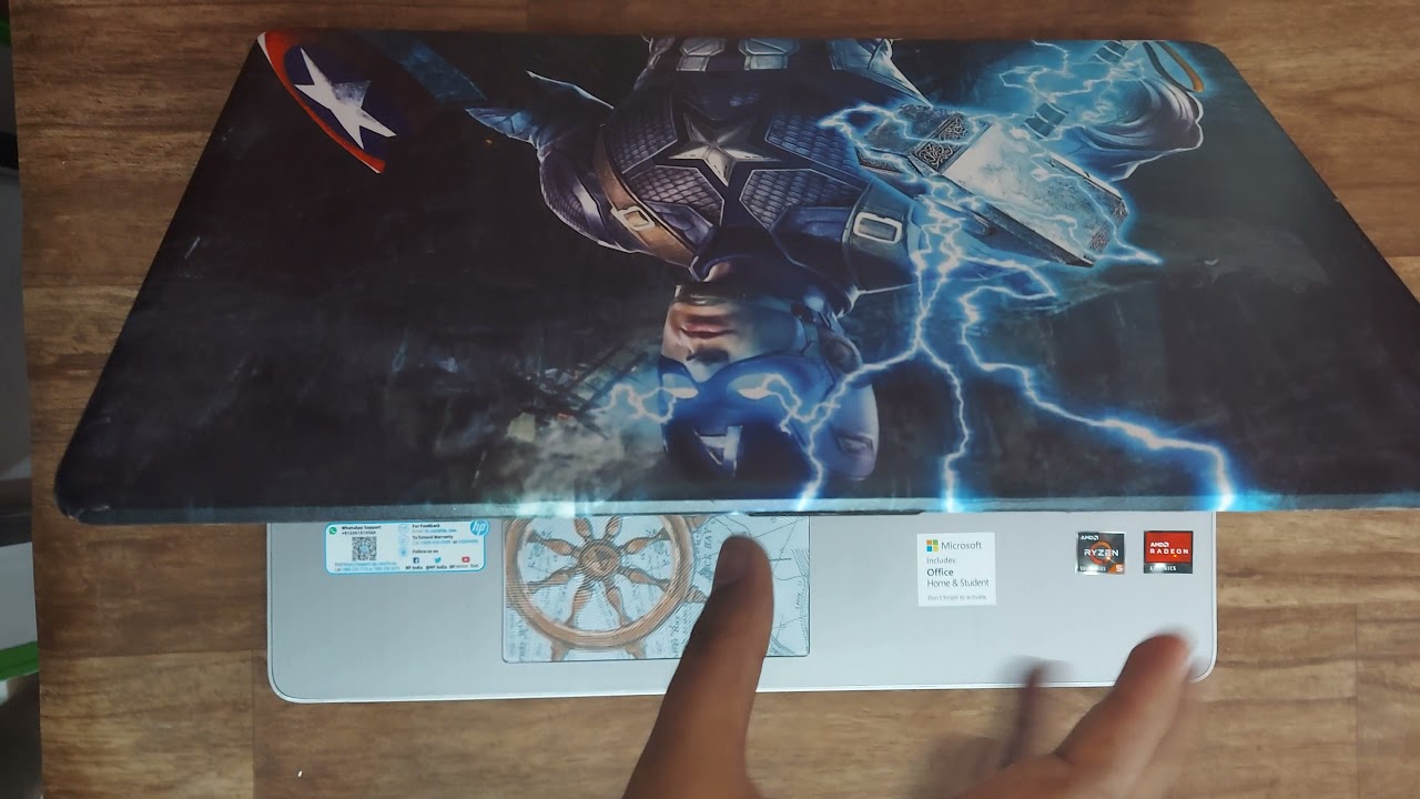 HP 15s eq2040au laptop skin. YouTube