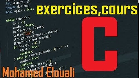 Langage c: cour N°1: les declarations(variables -Bibliothiques(math.h) )-les operations en LG C