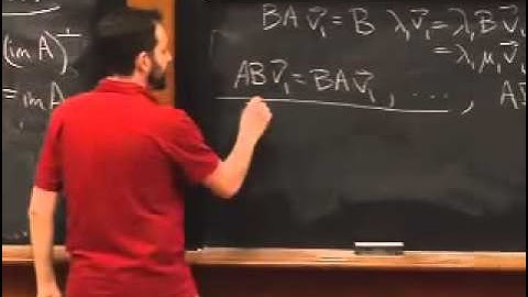 Lec 15 - Linear Algebra | Princeton University