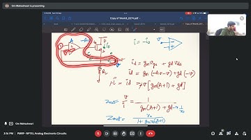 Analog Electronic Circuits EE74 - Week 8 Live Session