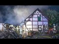07.03.2021 - Fachwerkhaus brennt vollständig aus - Verdacht auf Brandstiftung