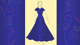 Digital fashion illustration in adobe illustrator #Karthik_Art #iliustrator #digitalart screenshot 5