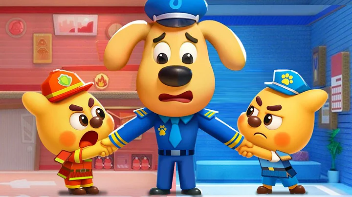 Cardboard World | Learn Occupations | Kids Cartoon | Sheriff Labrador | BabyBus TV