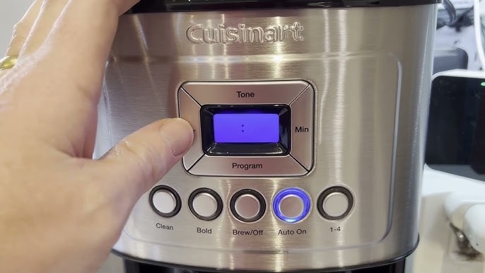HOW TO SET THE AUTO ON TIME Cuisinart Coffee Center 12 Cup Programmable Coffee  Maker SS-15 