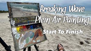 Breaking Wave Plein Air Painting
