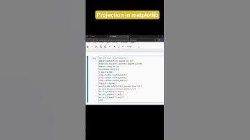 Part123 projection in matplotlib #pythondeveloper #coding #codingshorts #219
