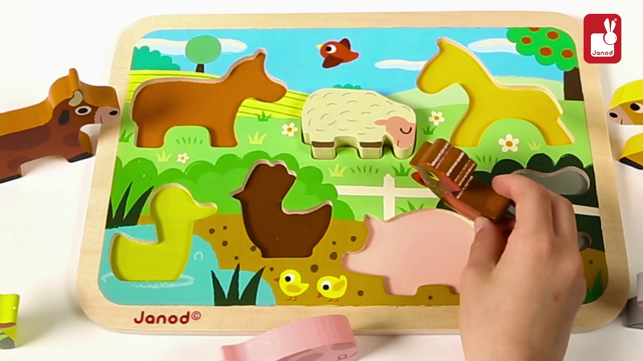 Janod Happy Farm Puzzle - Destination Baby & Kids