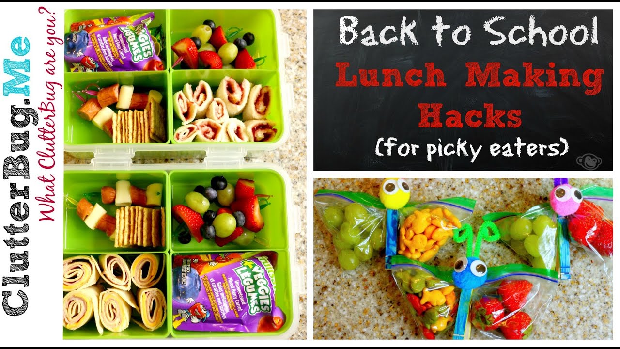 Back to School Lunch Making Hacks - YouTube