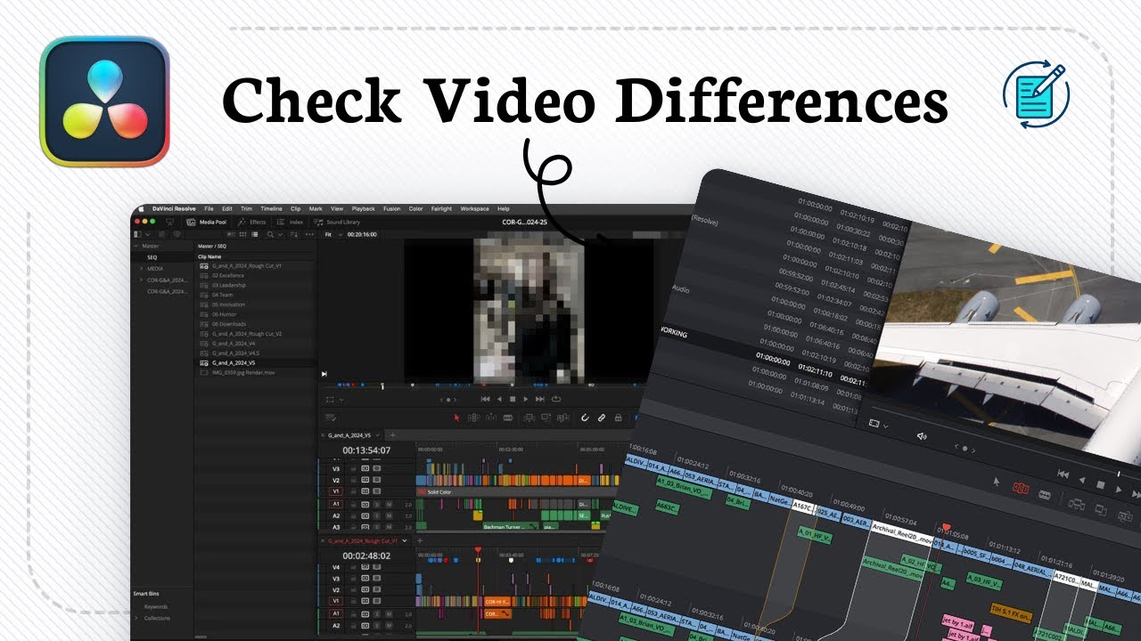 How to compare timelines in DaVinci Resolve - YouTube