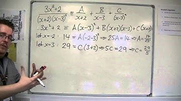 AQA Core 4 1.05 Partial Fractions: A Repeated Denominator