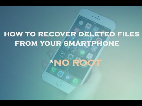 How to recover deleted files from android phone ( NO ROOT ) - YouTube
