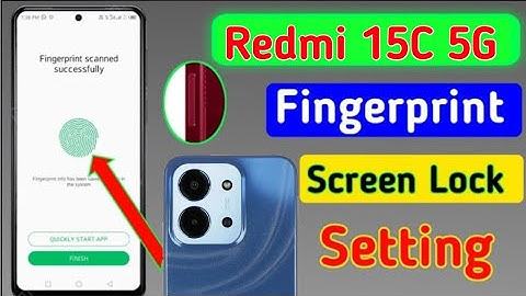 Redmi 15c me fingerprint lock kaise lagaye | how to set fingerprint sensor setting in redmi 15c 5g |
