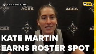 Kate Martin speaks to media after securing roster spot with Las Vegas Aces