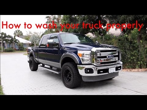 how to wash a truck