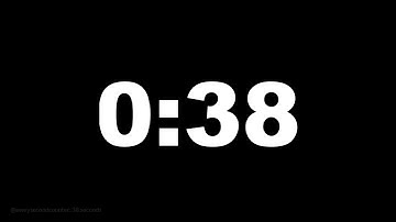 38 seconds [38 secs] clock timer countdown || Alarm Focus