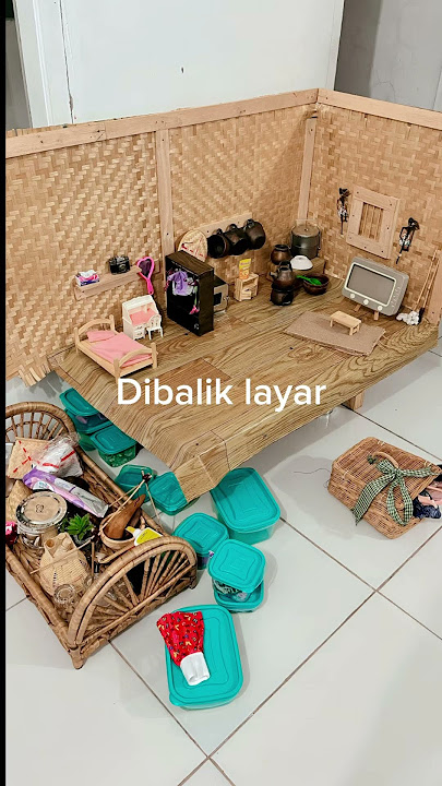 Dibalik layar rumah Barbie #rumahbarbie #barbie