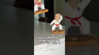 I Turned a $1 Thrift Store Toy into a Custom Anime Figure with AI✨#v2fun #3dprinting #collectibles