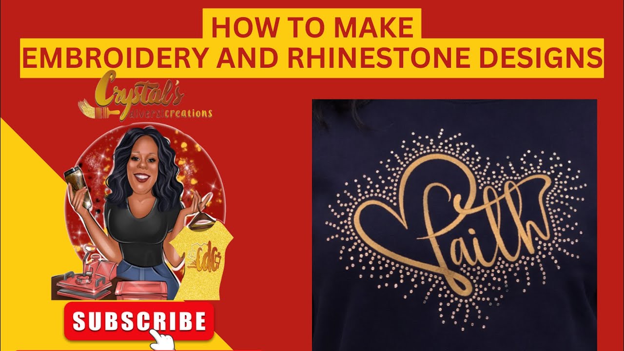 Урок для начинающих: Как создавать вышивки и украшения из страз ✨