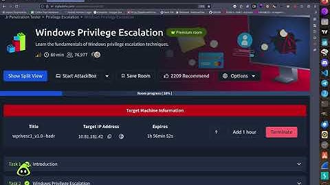 Windows Privilege Escalation TryHackMe WalkThrough