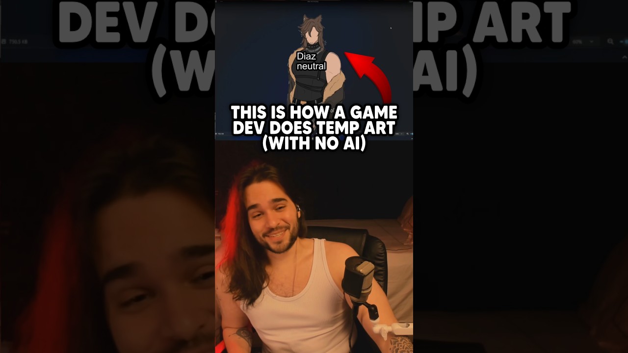 This is how a real game dev does temporary art without AI