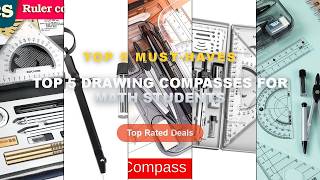 Why Everyone Is Buying Top 5 Drawing Compasses For Math Students - School Geometry Drawing Set, 10pc